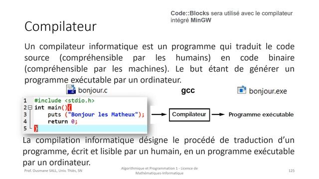 3 Algorithmique et Programmation 1 Introduction au langage de programmation cible Langage C Partie смотреть онлайн