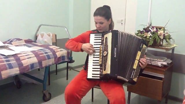 Анна Бутова - Карамельный Аукцион, соло на аккордеоне смотреть онлайн