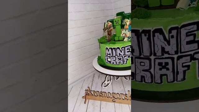 Майнкрафт торт для мальчика