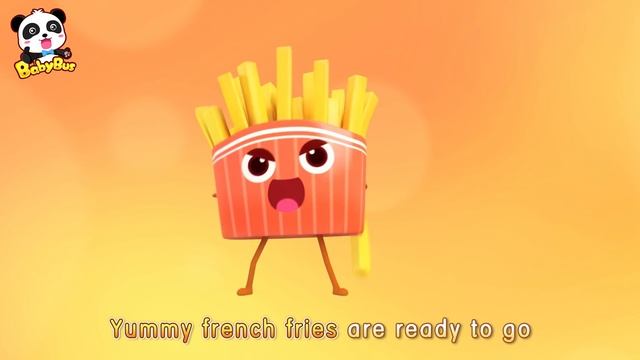 Hamburger And French Fries | Food Song, Color Song | Nursery Rhymes | Kids Songs | BabyBus смотреть онлайн