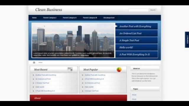 Preview Clean Business - WordPress Version смотреть онлайн