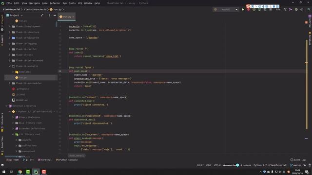 Flask Web开发教程(十九)SocketIO смотреть онлайн