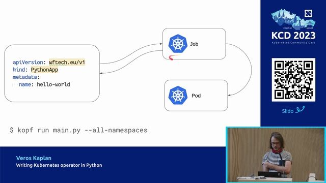 Writing Kubernetes operator in Python - Veros Kaplan смотреть онлайн