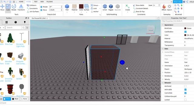 How to create holes in walls for doors on Roblox Studio смотреть онлайн