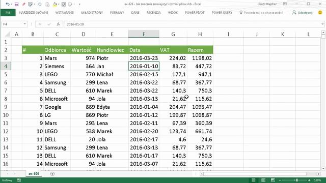 excel-626 - Jak znacznie zmniejszyć rozmiar pliku Excel смотреть онлайн