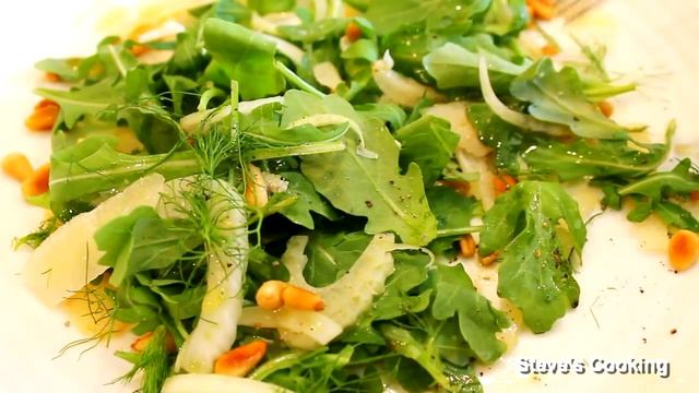 Arugula, Fennel and Parmesan Salad/ Roast Beef, Onion jam Panino recipe смотреть онлайн