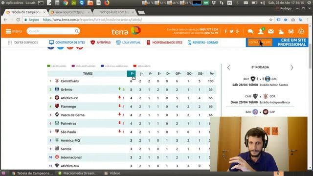 Pegando a Tabela do Brasileirão com o PHP смотреть онлайн