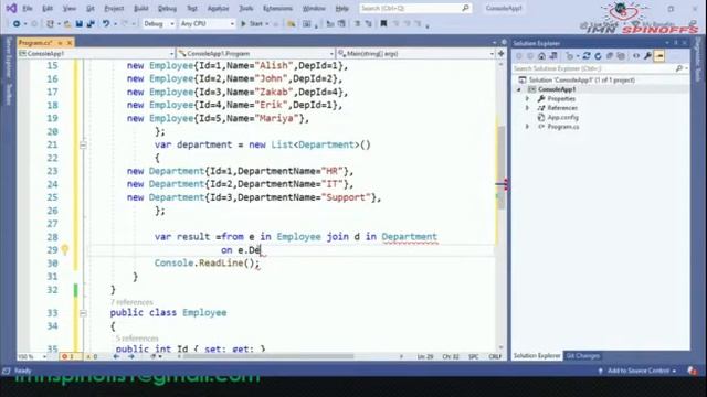 Inner Join in Linq || inner join in linq in c# || inner join in linq in mvc || inner join in asp.ne смотреть онлайн