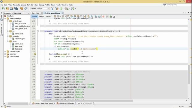 Java netbeans tutorial - Aplikasi Toko Buku (Form Pasok 1) смотреть онлайн