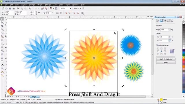 Top 5 Best Flower Styles Create By CorelDraw (2018) | Graphics Designing | | HAMZA AHMED | смотреть онлайн