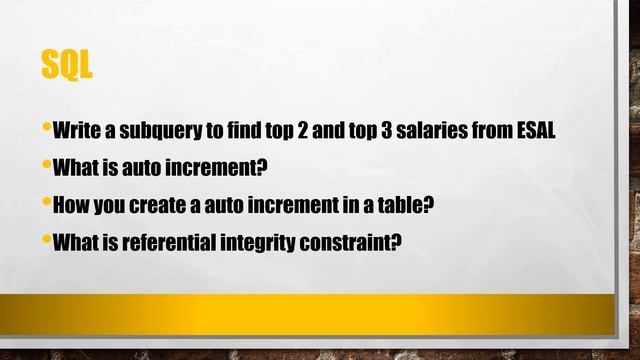 ATOS Syntel SQL/PLSQL Interview Questions смотреть онлайн