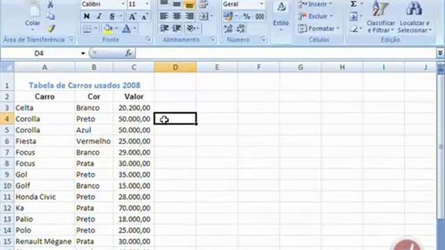 Excel - Alterar Altura e Largura de linhas e colunas смотреть онлайн
