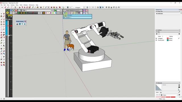 Moving Robot Arm ANIMATION in SketchUp! (Animator Tutorial) смотреть онлайн