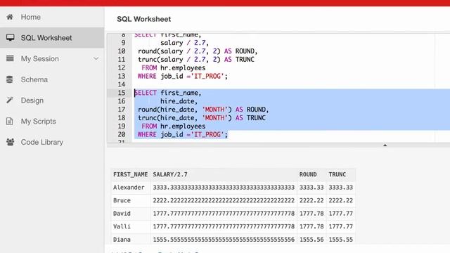 Função Oracle TRUNC смотреть онлайн