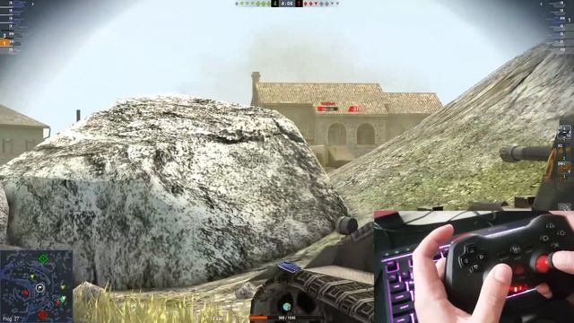 ИГРАЮ С ДЖОЙСТИКА В WoT Blitz / ЗАБАНЯТ? смотреть онлайн