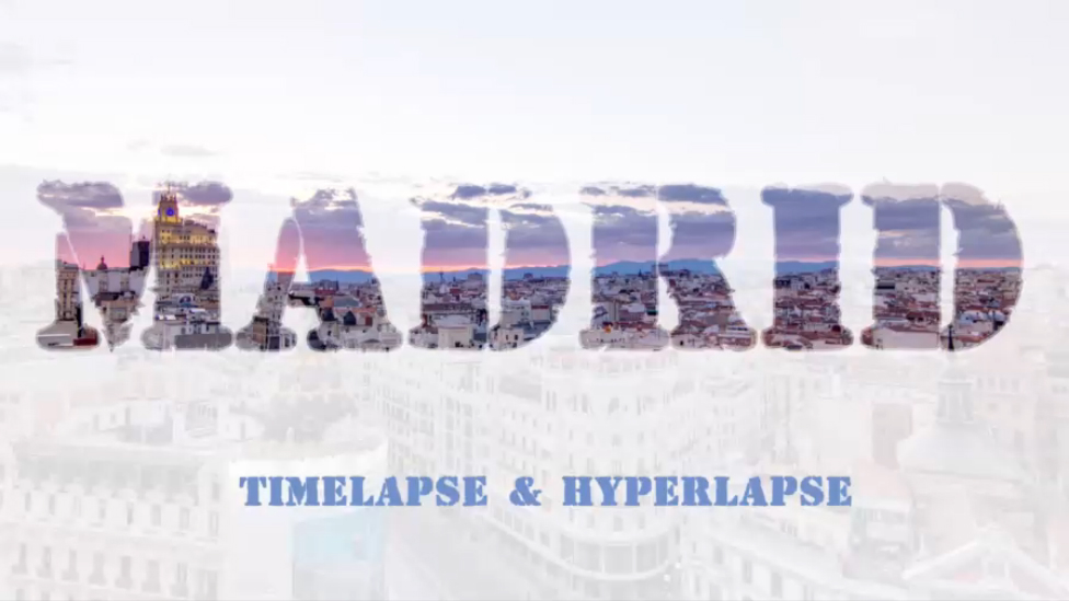 Мадрид, Испания Timelapse & Hyperlapse