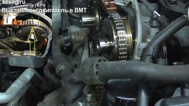 Замена цепи ГРМ Фольксваген Пассат б7 1.8 TSI смотреть онлайн