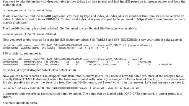 Is there a way to recover a dropped mysql database? (3 Solutions!!) смотреть онлайн