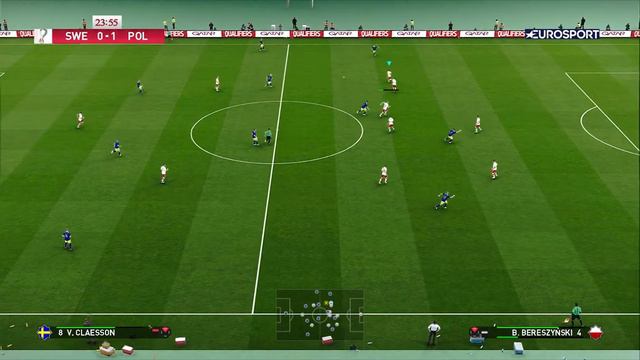 Poland - Sweden 3-0 Fabrizzio1985 PES 2021 All National Teams Patch SE PC смотреть онлайн