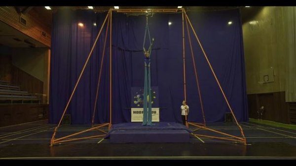 Alisa Vardosanidze -Silks Children Girls 6-9 B, Open European Championship of Aerial Acrobatics 201