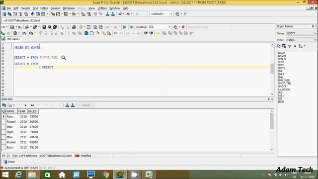 Transpose Rows into Columns in Oracle Database смотреть онлайн