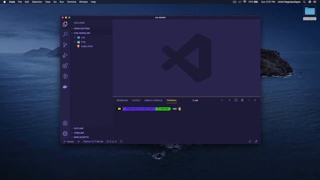node.js ni yuklash, npm paket yaratish va vscode haqida (#9 Advanced CSS) смотреть онлайн