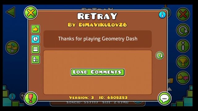 Как искать уровень в Geometry Dash  по  ID.