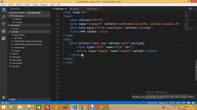 php bdarija from scratch part 19 (uploading files part 1) | php/mysql darija смотреть онлайн