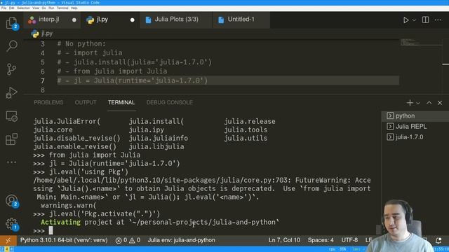 Python e Julia juntos! - Interoperabilidade смотреть онлайн