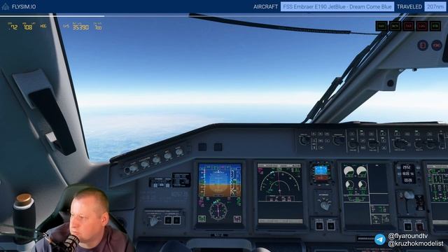 Первый полет на Embraer 190 от FlightSim Studio / Хьюстон - Майами / MSFS 2020 / RTX 3090