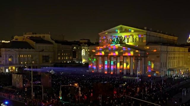 3D mapping & laser projection at The Circle of Light Moscow International Festival смотреть онлайн