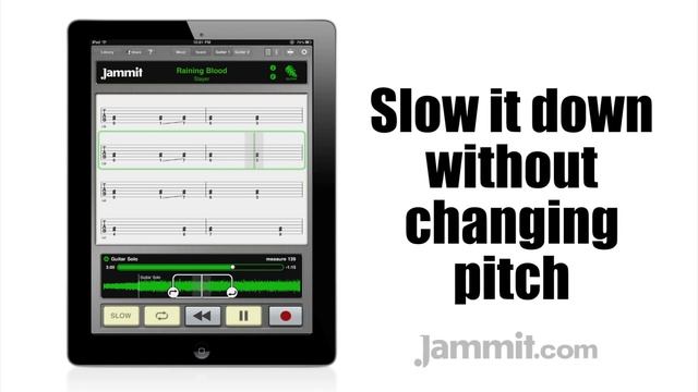 Jammit ipad iphone app Slayer Video Raining Blood "learn to play guitar" смотреть онлайн