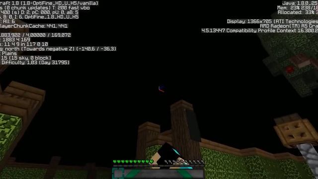 Minecraft: Test fps AMD Readon R5 graphics смотреть онлайн