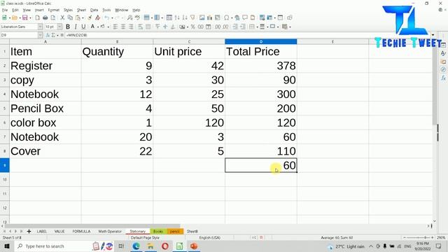 Using Function in calc | MS Excel смотреть онлайн