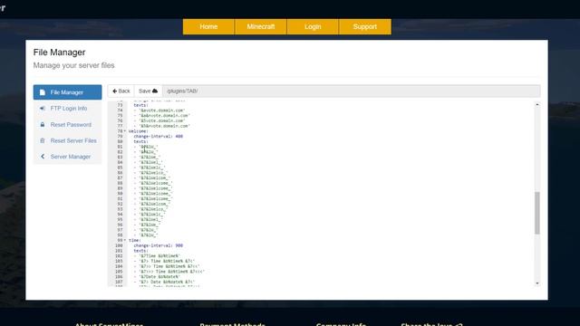 Customisable Tab In Minecraft With TAB Plugin