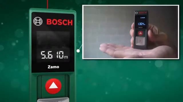 Лазерный дальномер Bosch Zamo (Bosch PLR 15) - простая лазерная рулетка смотреть онлайн