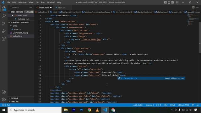 HOW TO MAKE PORTFOLIO WEBSITE USING HTML CSS AND JAVASCRIPT | Responsive Website design смотреть онлайн