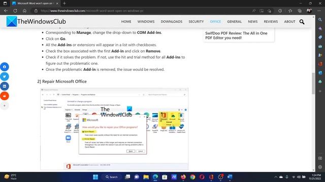 Microsoft Word won’t open on Windows PC смотреть онлайн