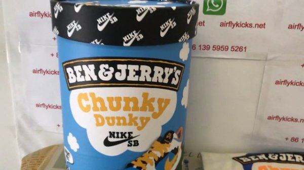 Nike SB Dunk Low Ben & Jerry&Chunky Dunky F&F Packaging Review