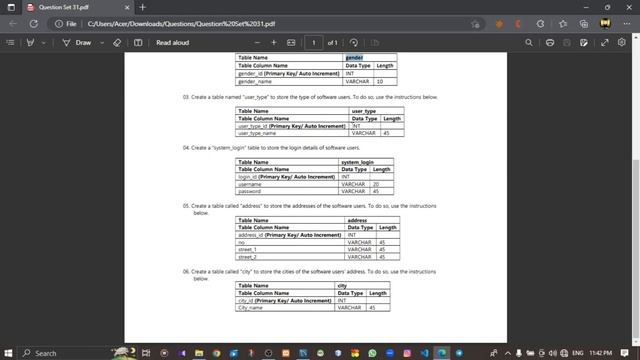 Database Task 31 | 1st Year | Semester 01 | Java Institute | смотреть онлайн