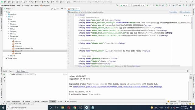 How to Make a QR Code Scanner & Generate App Android | Android Studio Project Tutorial For Beginner смотреть онлайн