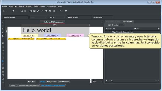 02.3 Tutorial de Bootstrap 4 con Bluegriffon. Rejilla. Alineación horizontal. смотреть онлайн