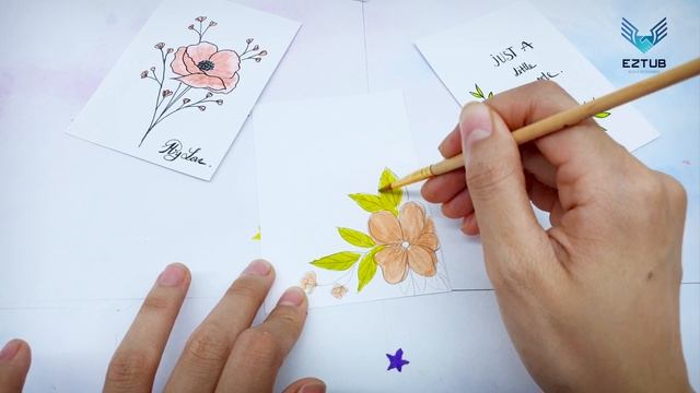 Drawing a Happy Mother's Day Peony Flower Card | Instructions for Make Significant Mother's Cards смотреть онлайн