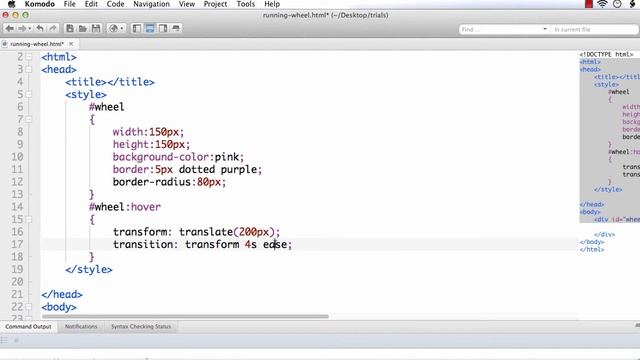 CSS3 Transform and Transition: Creating a Running Wheel using CSS3 Transform and Transition смотреть онлайн