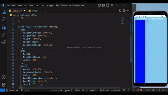 Grid in React Native смотреть онлайн