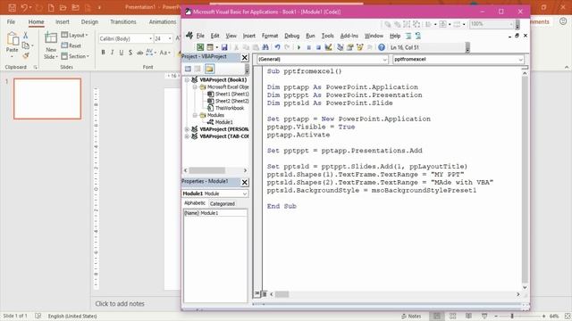 How to Create A PowerPoint Presentation from Excel using VBA v1 смотреть онлайн