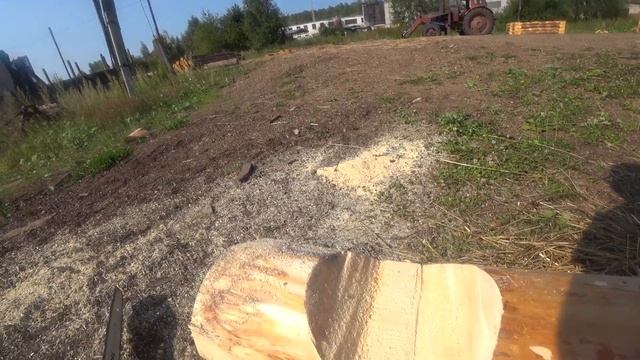 Рубим сруб в чашу. Начало рубки сруба в чашу или основа первого ряда. смотреть онлайн
