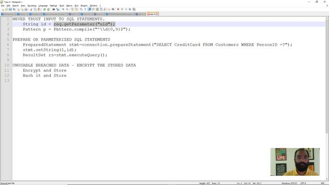 SQL Injection Solution | Security | Java Example | Episode 2 смотреть онлайн