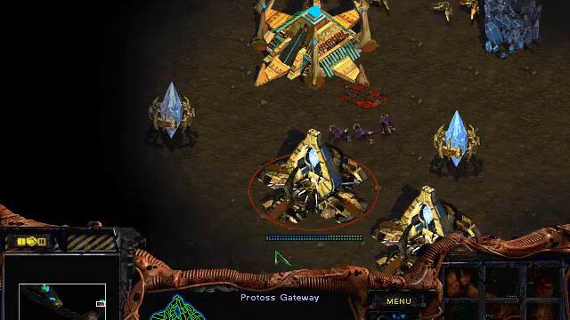 StarCraft: Brood War - 1 Zerg vs 1 Protoss ( 1 Computer vs 1 Computer ) - Map: (4) The Highway смотреть онлайн