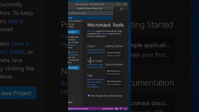Start your Cloud Native project with Micronaut in VS Code смотреть онлайн
